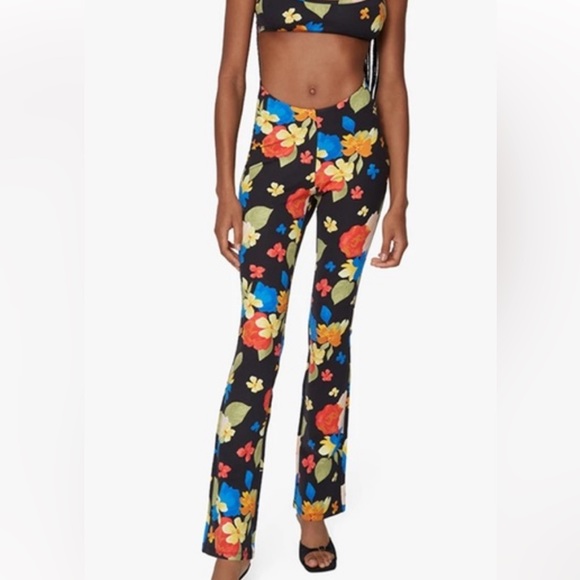 SCOOP FRONT TROPICANA HighWaisted PANTS from WeWoreWhat Floral Neon - Picture 4 of 4